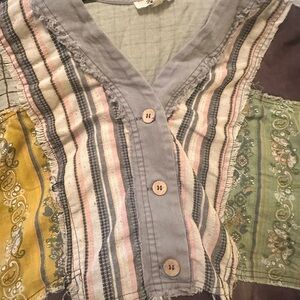 Blue Velvet  Button Down Shirt